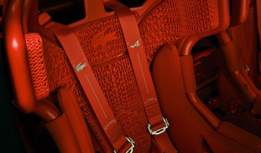 Alpine and Lacoste Put 3D Printed Lattice Seats in the A290 Rallye