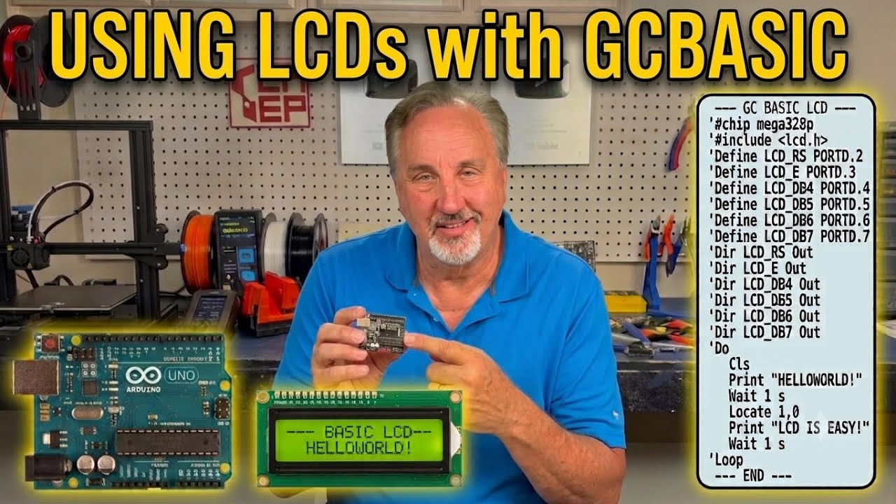 Drive Character LCDs From Arduino With GCBASIC: A Maker's Guide