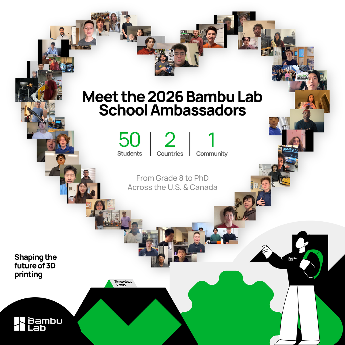 Bambu Lab Puts 50 Students in Charge of Teaching 3D Printing
