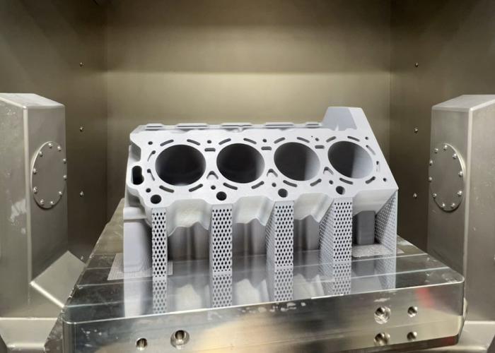 Bosch and Nikon SLM Solutions 3D Print a Complete V8 Engine Block