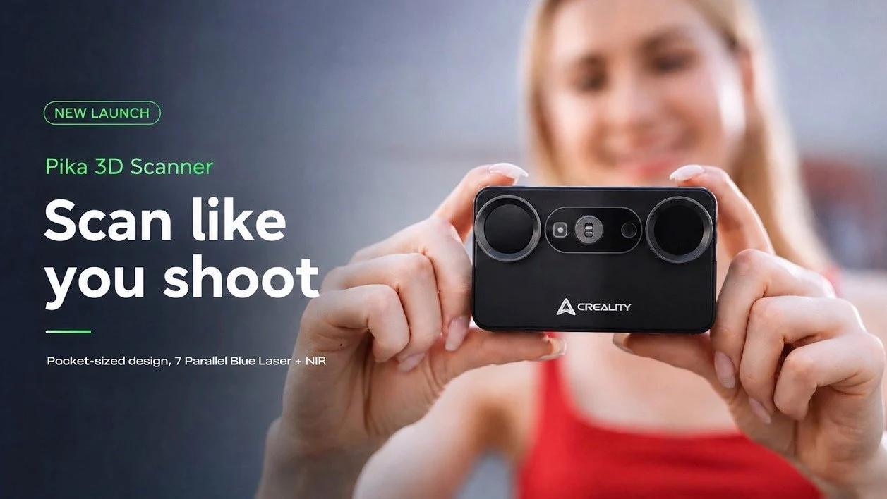 Creality Pika Scanner Brings 0.03mm 3D Scanning for Under $200