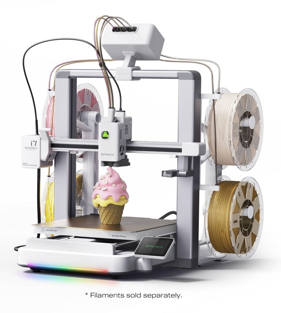 Creality SPARKX i7 Nano: A Compact Four-Color 3D Printer for $299