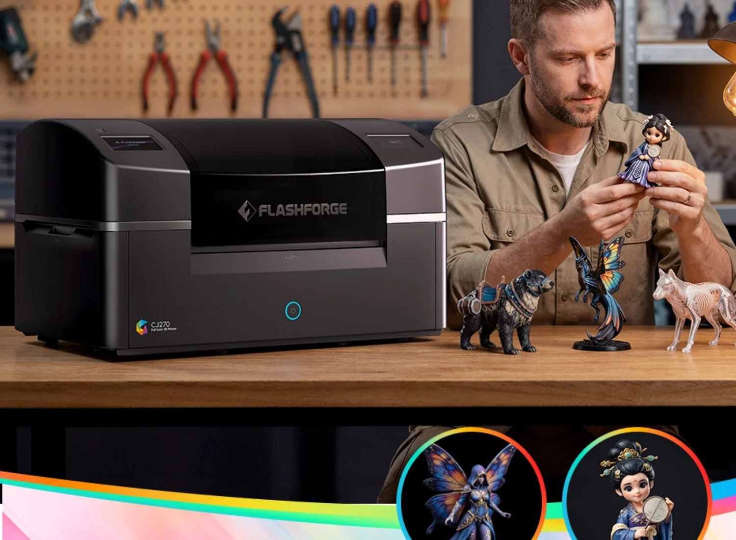 Flashforge CJ270 Brings Full-Color 3D Printing to the Desktop for $3,999