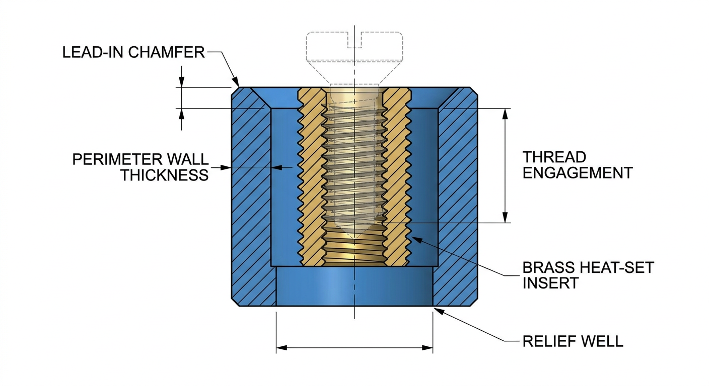 Heat-Set Inserts: The Right Way to Make 3D-Printed Screw Bosses That Actually Hold