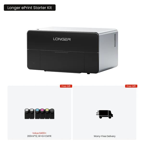 LONGER ePrint Preorders: A Desktop UV Printer That Prints Real 3D Textures