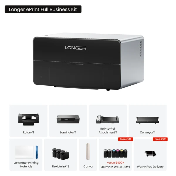 LONGER ePrint: A Dual-Head UV Printer That Also Does DTF Transfers
