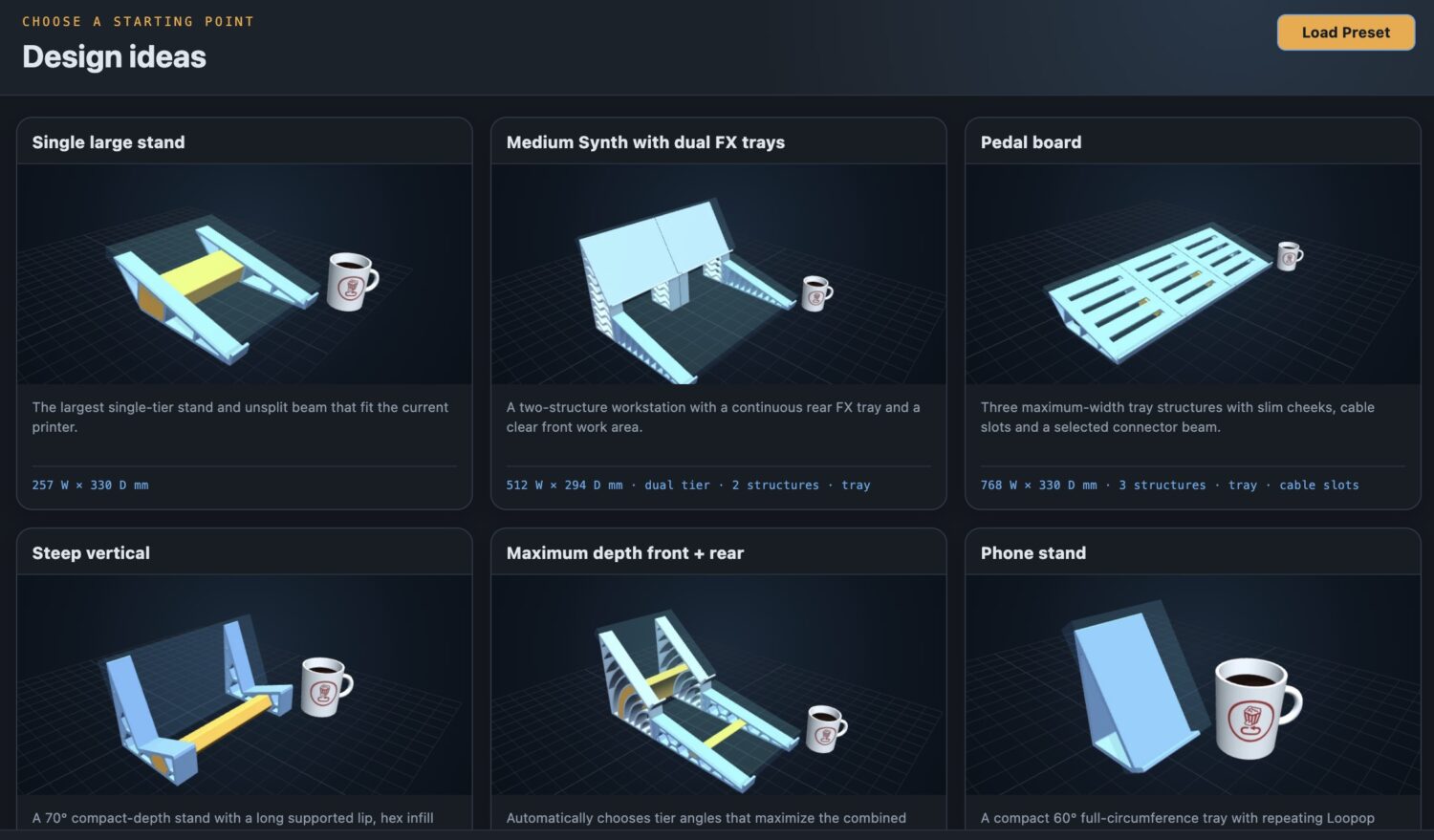 This Free Web App Generates 3D-Printable Synth Stands and Pedalboards