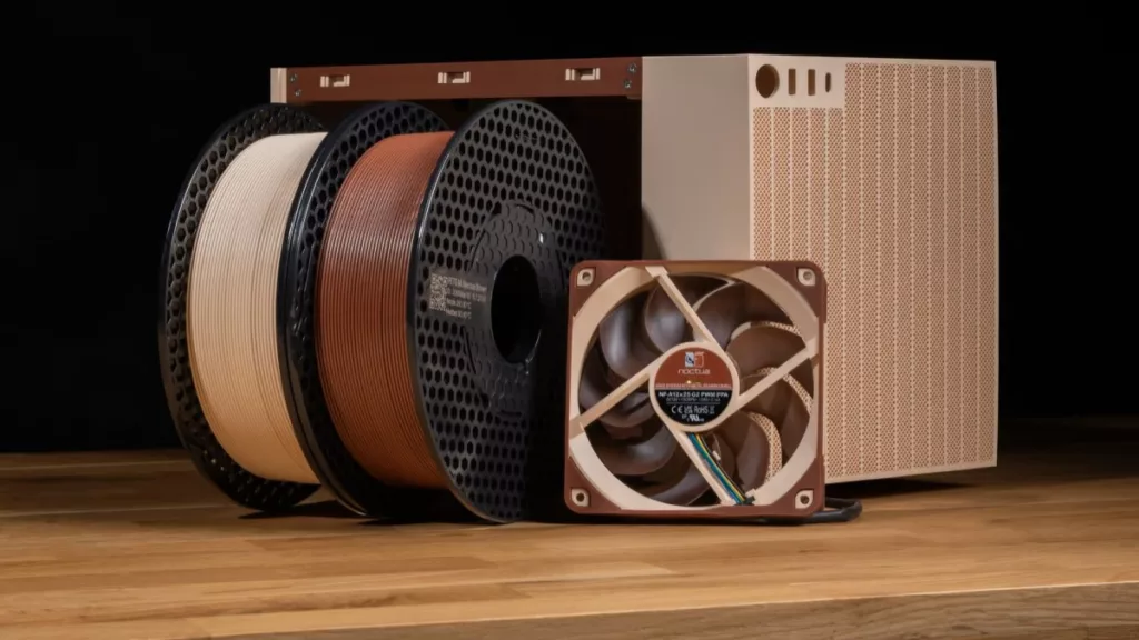 Noctua and Prusa Release Beige and Brown PETG Filament for PC Builds