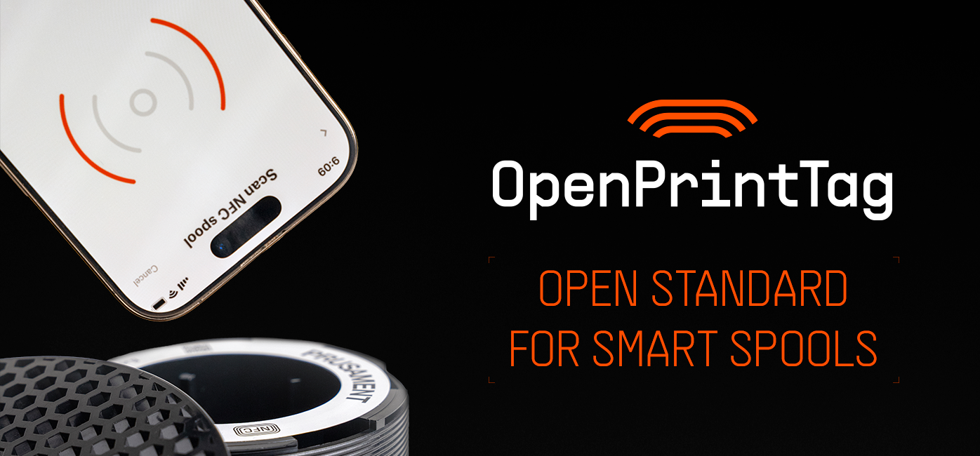 Prusa Ships OpenPrintTag, an Open NFC Standard for Smart Filament Spools
