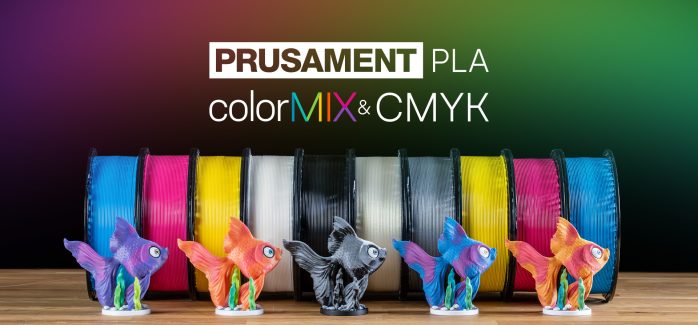 Prusament PLA ColorMix: Print 45 Color Shades From Just Five Spools