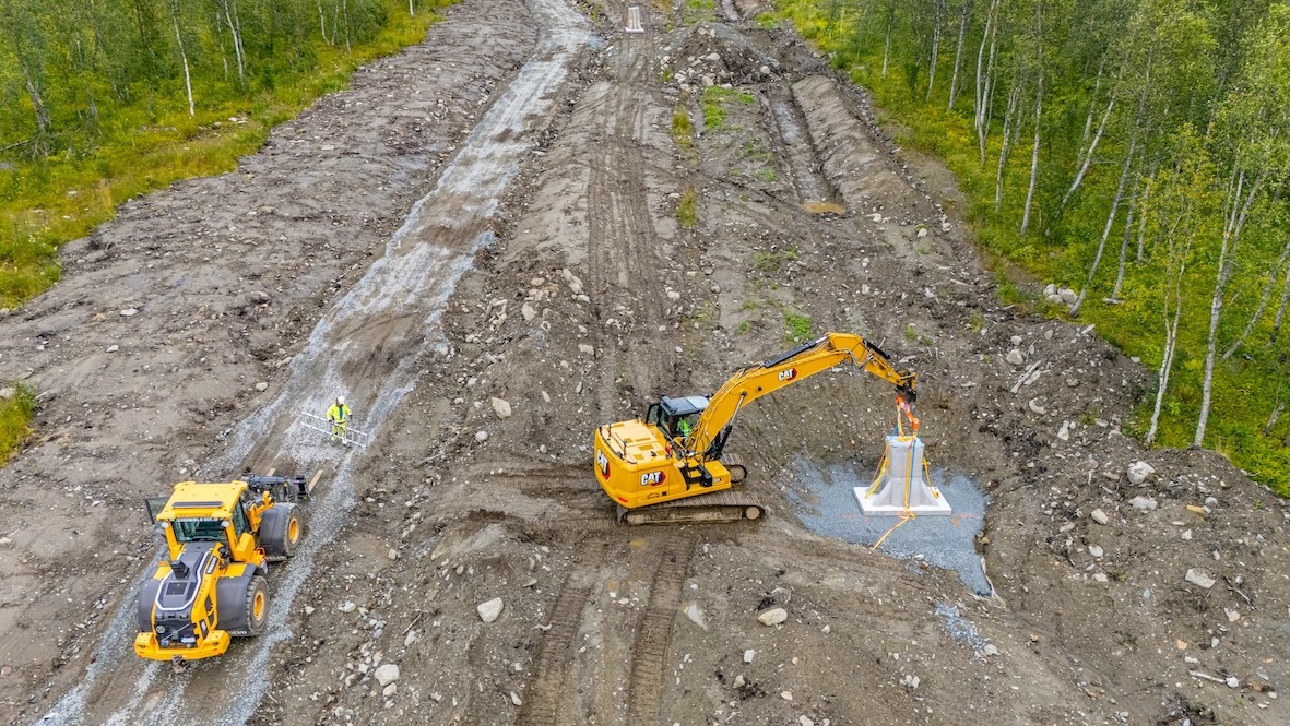 3D-Printed Ski Lift Foundations Built in Remote Swedish Mountain