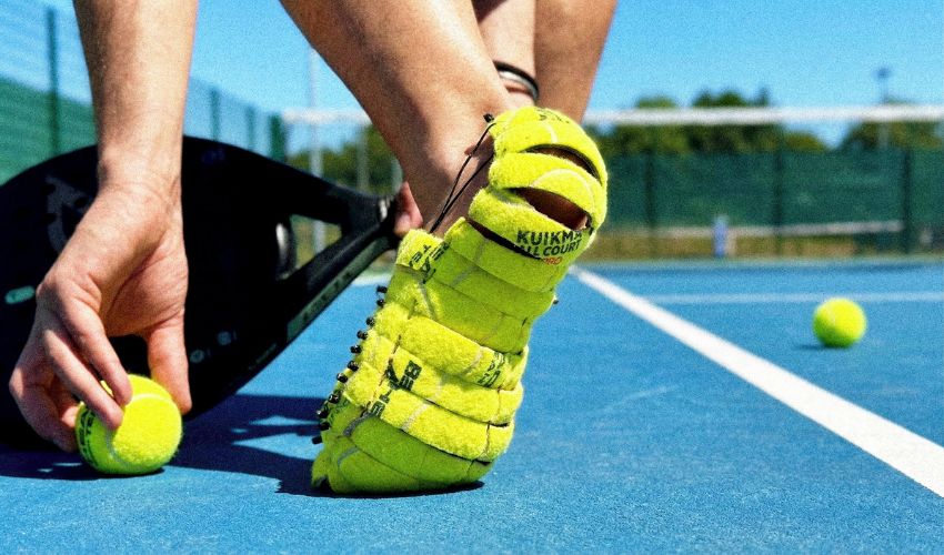 Used Tennis Balls Turned Into Running Shoes by a Design Student