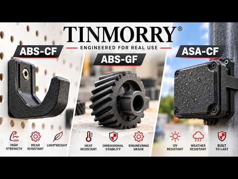 Tinmorry Reinforced Filament Test: ABS-CF vs ABS-GF vs ASA-CF