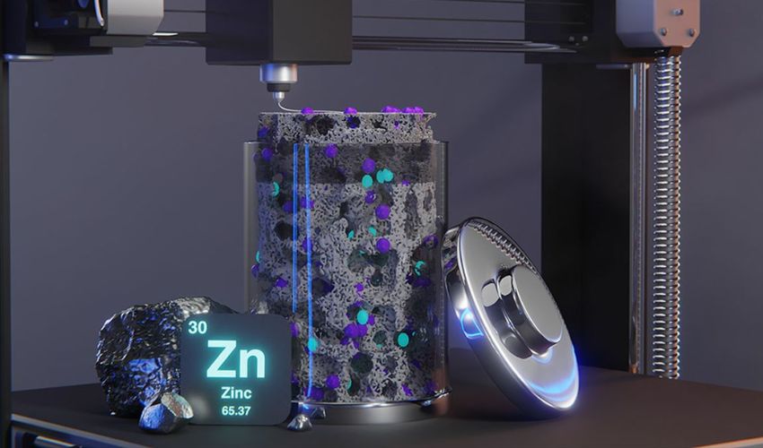 UCLA 3D-Printed Zinc Battery Stores Seven Times More Energy
