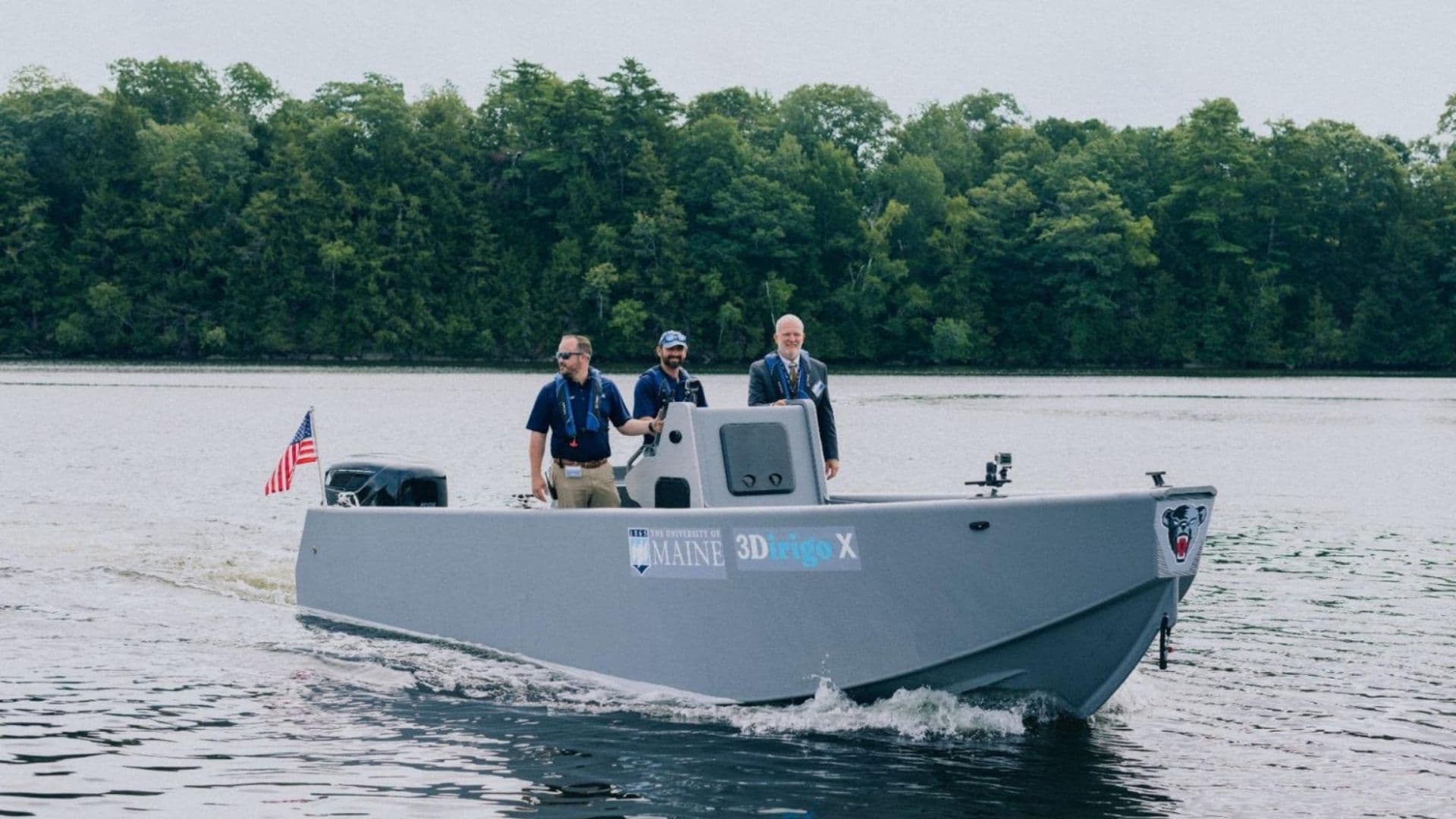 University of Maine Launches 30-Foot 3D-Printed Boat That Hits 40 Knots