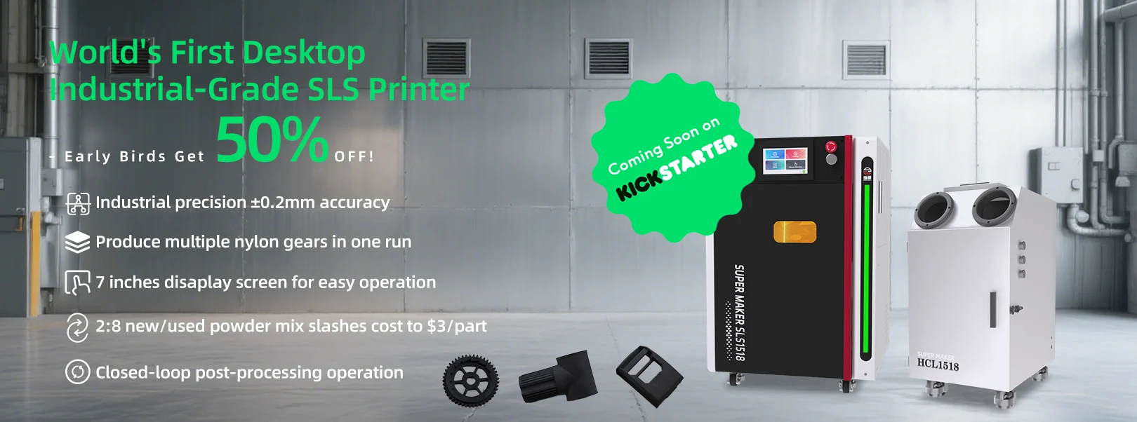 ZONGHENG3D SLS1518 Shrinks Industrial SLS Printing to Desktop Size